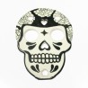 Placa de calavera para colgar en pared.